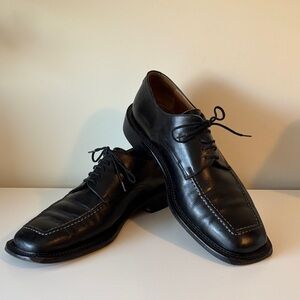 Mercanti Fiorentini Men's Black Leather Lace Up Oxfords Size 11.5 EUC